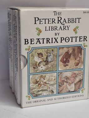 Vintage The Peter Rabbit Librart By Beatrix Potter 1987 Printing
